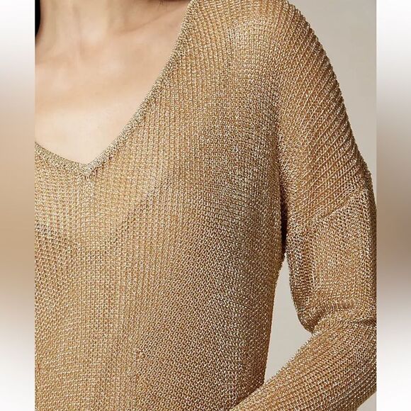 NWT J CREW Collection sheer metallic sweater-dress - Picture 6 of 8